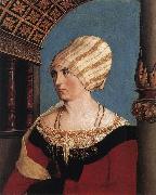 HOLBEIN, Hans the Younger Portrait of the Artist's Wife painting